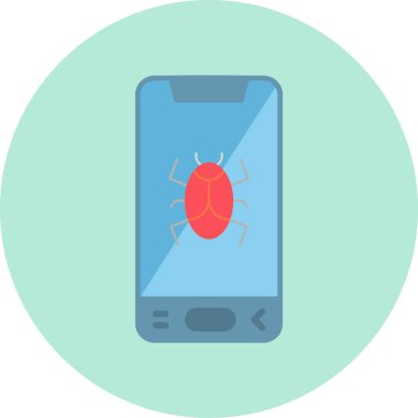 Virus Detective icon modern vector illustration