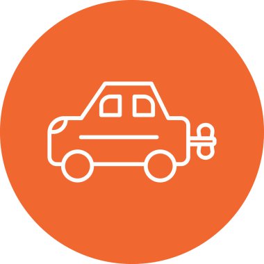 araba simgesi vektör illüstrasyonu