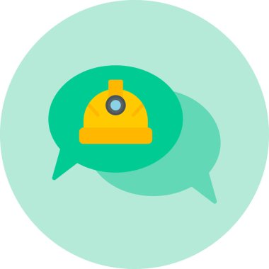 Konuş. Web simgesi basit illüstrasyon