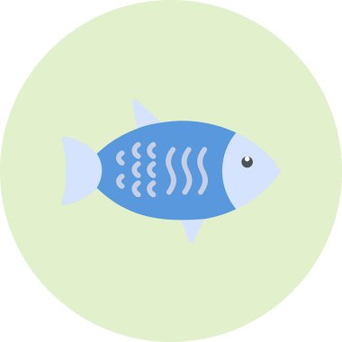 Balık. Web simgesi basit illüstrasyon