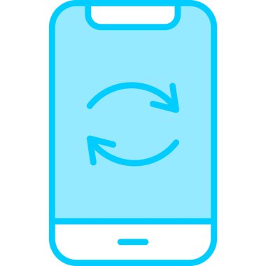 Web simgesini tazele, karıştır basit illüstrasyon