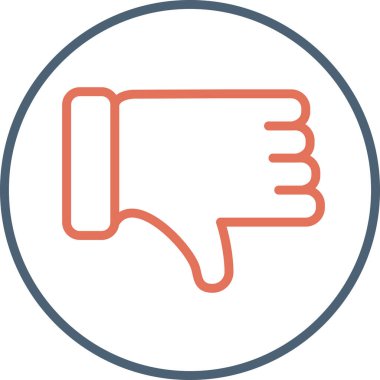 Hoşlanmamak. Web simgesi basit tasarım