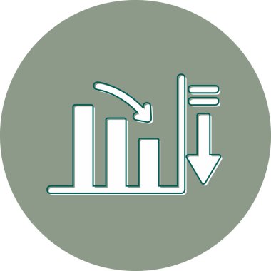 Modern simge ve vektör illüstrasyonunu azalt