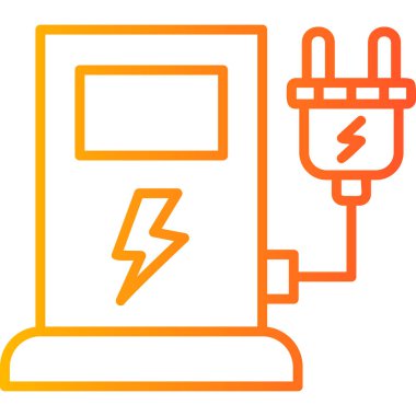 Elektrik santrali. vektör illüstrasyonu