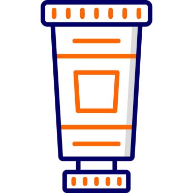 Yağlı boya modern simge, vektör illüstrasyonu