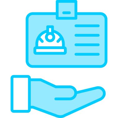hand holding a credit card icon. outline vector illustration