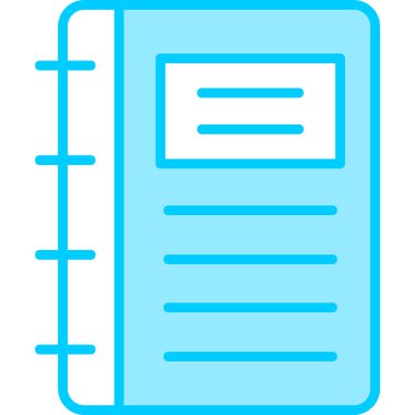 Not defteri web simgesi, vektör çizim