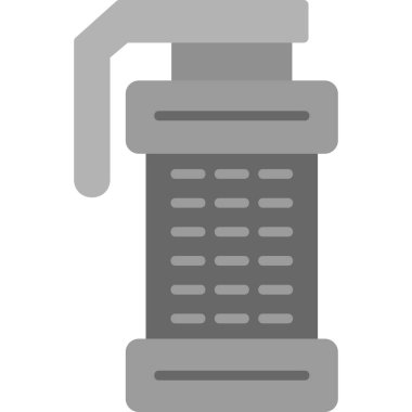  Sis bombası. Web simgesi vektör illüstrasyonu