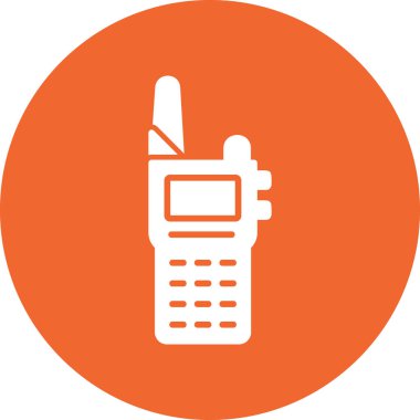Walkie talkie kutsal kişilerin resmi, vektör çizim
