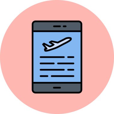 Cep telefonu simgesi, vektör illüstrasyonu