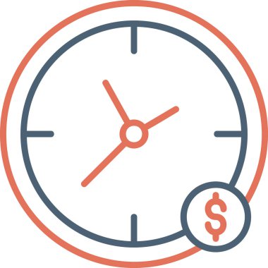 para işareti vektörü düz simge minimumu çizgi pictogram