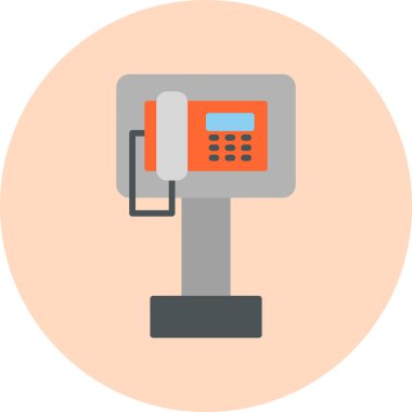 Public Phone icon vector illustration