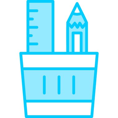 Kalem. Web simgesi basit illüstrasyon