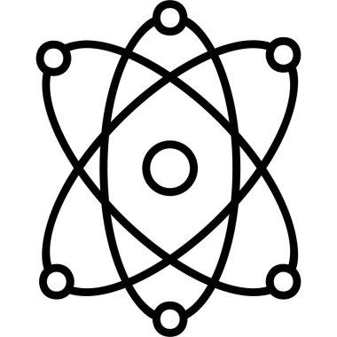 Atom icon modern vector illustration