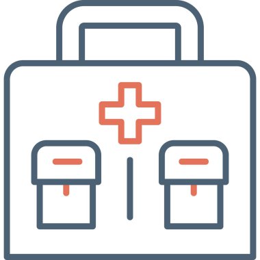 ilk yardım kiti vektör simgesi