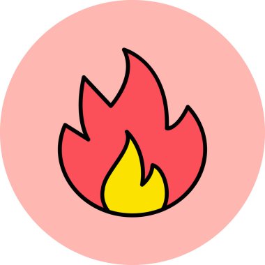 fire flame icon. web illustration