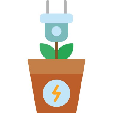 Bitki. Web simgesi basit tasarım