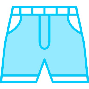 Şort. Web simgesi basit illüstrasyon  