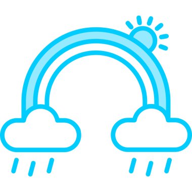 Rainbow modern vector icon illustration