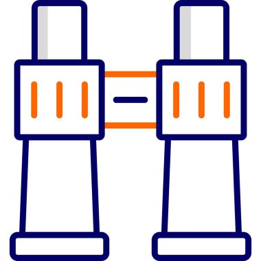 Dürbünler modern simge vektör çizimi