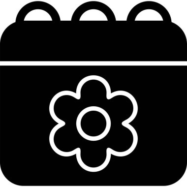 Sakura tarihi modern simge, vektör illüstrasyonu