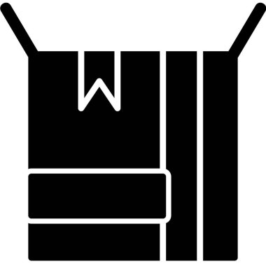 Açık kutu simgesi illüstrasyon izole vektör işareti simgesi