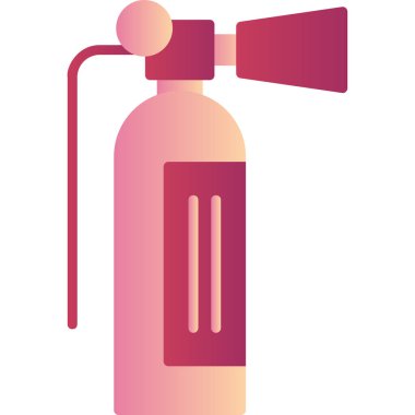 Yangın söndürücü ağ ikonu vektör resimlemesi