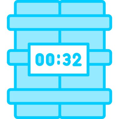 vector illustration of bomb modern icon