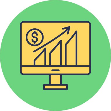 Büyüme simgesi, modern tasarım illüstrasyonu