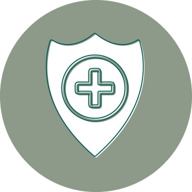 Sağlık hizmetleri modern simgesi, vektör illüstrasyonu