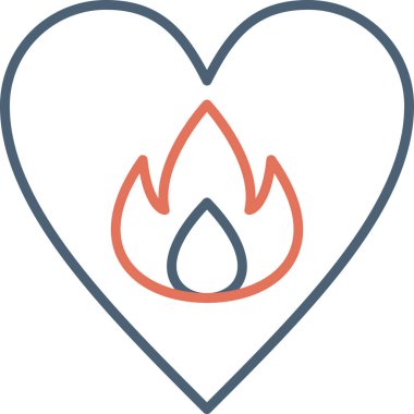 Passionate modern vector icon illustration