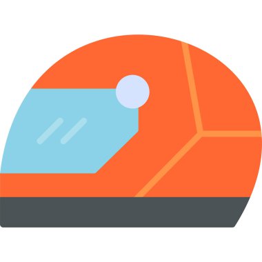 Miğfer. Web simgesi basit illüstrasyon 