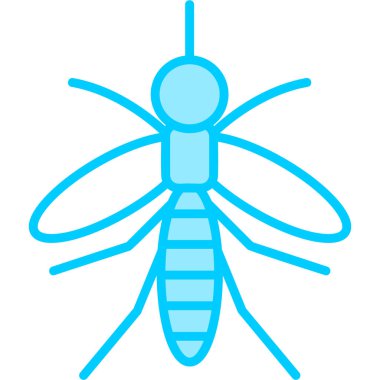 Sivrisinek simgesi vektör illüstrasyonu