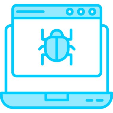 Böcek. Web simgesi basit illüstrasyon