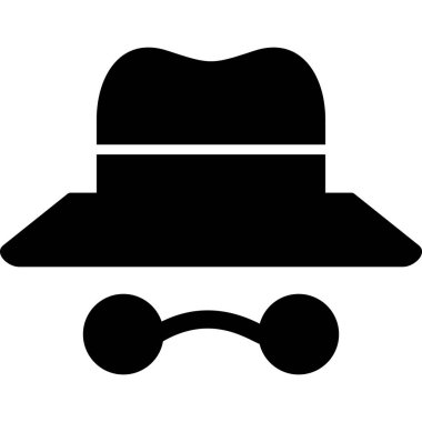 Modern Incognito simgesinin vektör çizimi