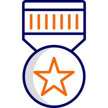 Rozet. Web simgesi basit illüstrasyon