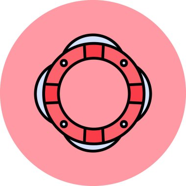 Yaşam koruyucu simgesi, modern tasarım illüstrasyonu