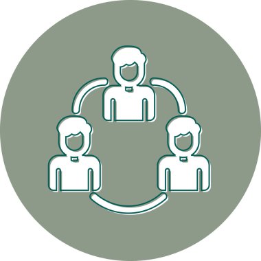 Abstract vector illustration of team work