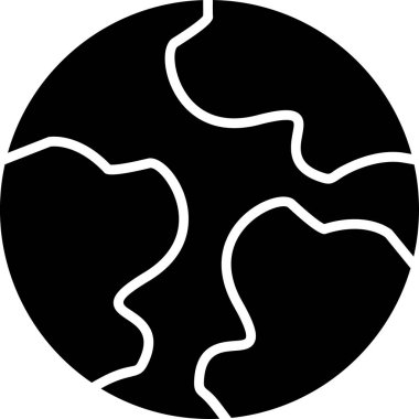 Dünya simgesinin vektör illüstrasyonu