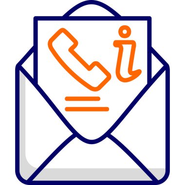 E-posta. Web simgesi basit illüstrasyon 