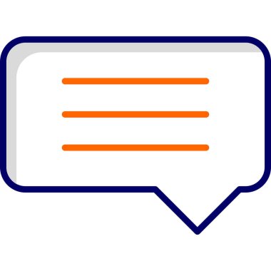 Konuş. Web simgesi basit illüstrasyon