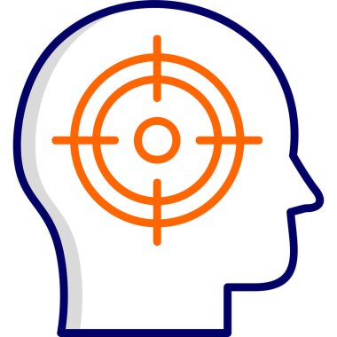 hedef simge vektör illüstrasyonu