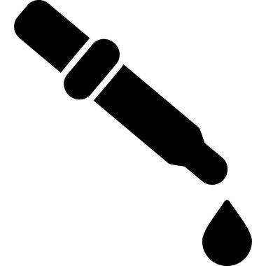 Pipette. Web simgesi vektör illüstrasyonu 