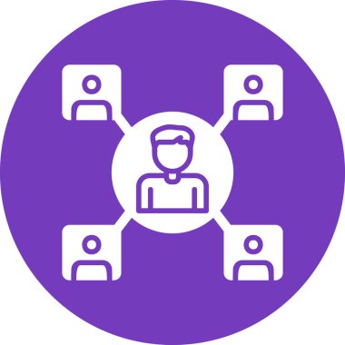 Modern simge, vektör illüstrasyonu dış kaynak kullanılıyor 