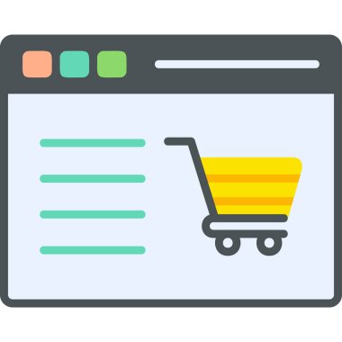 vector illustration of abstract website