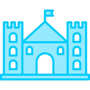 kale ikonu vektör illüstrasyonu