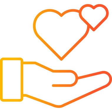 İyi niyet. Web simgesi vektör illüstrasyonu