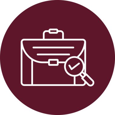 seyahat valiz simgesi işaretli, web basit illüstrasyon