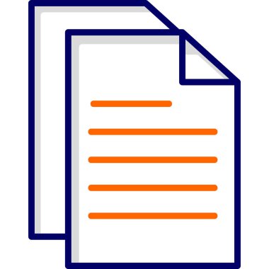 Belge simgesinin vektör illüstrasyonu