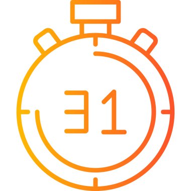 Kronometre Web simgesi basit tasarım